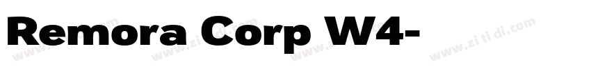 Remora Corp W4字体转换